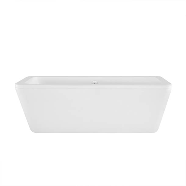 Kingston Brass Aqua Eden 59 X 29 Freestanding Soaking Acrylic Bathtub   68.9' X 31.5' Freestanding Soaking Bathtub 